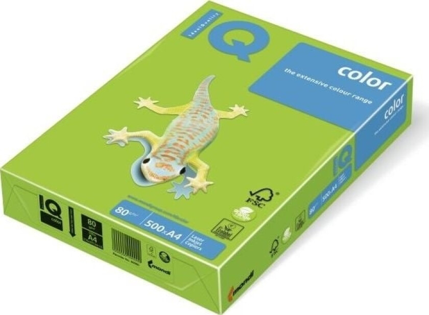 Iq Color Maestro Color A4 Kopipapir 160G Grønn 250 Ark