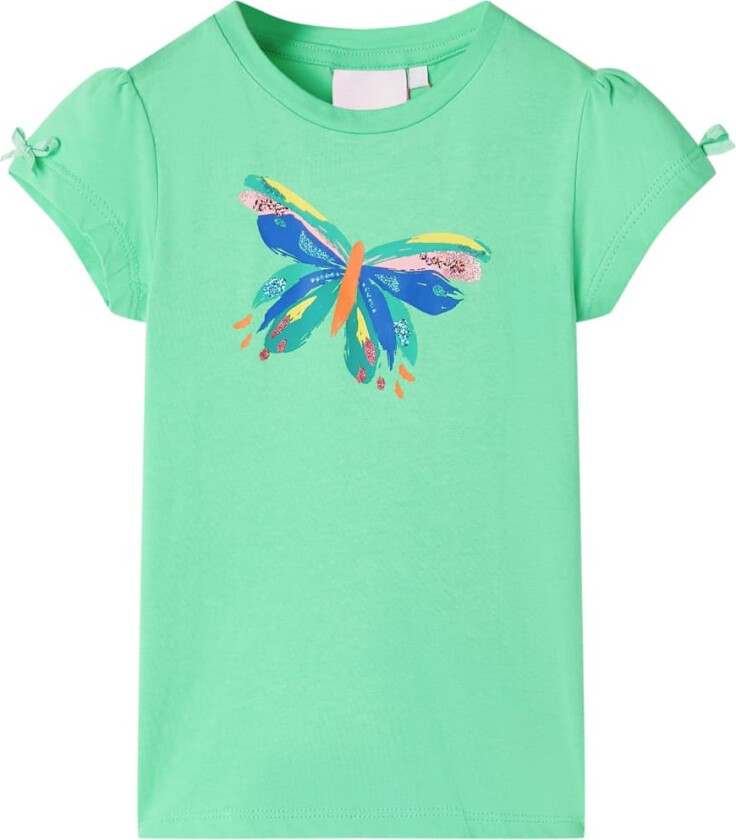 T-skjorte for barn lysegrønn 116