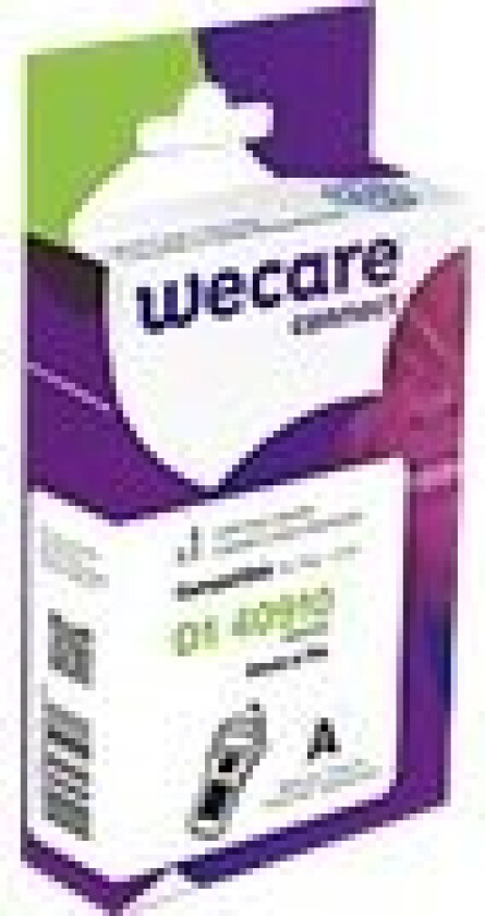 Wecare Connect - Transparent Background With Black Letters - Rull (0,9 Cm X 7 M) 1 Kassett(Er) Merketape - For Dymo Labelmanager 160, 210D, 210D Kit,