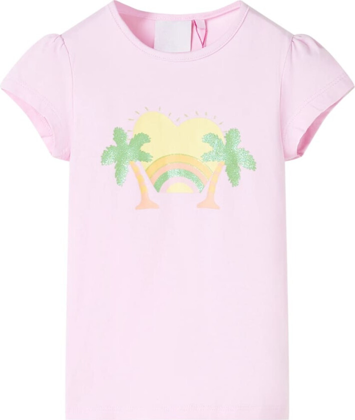 T-skjorte for barn lyserosa 116