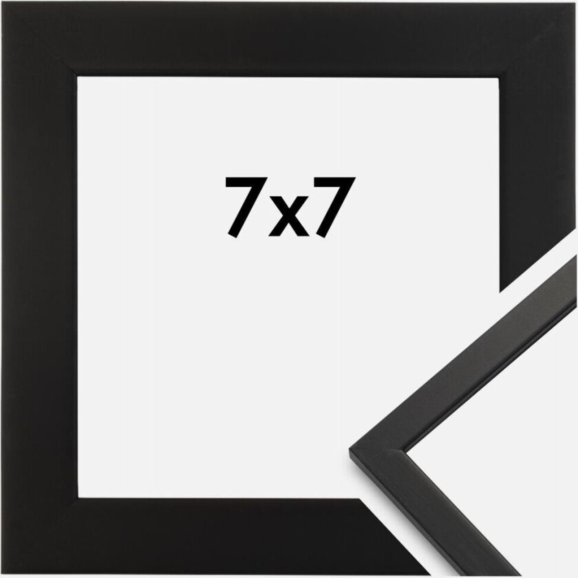 Ramme Edsbyn Akrylglass Svart 7x7 Cm