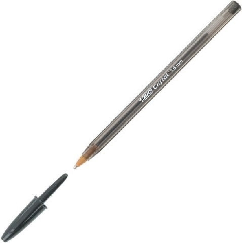 Bic Kulepenn Cristal Large Engangs 1,6 Mm Svart (Bic774)