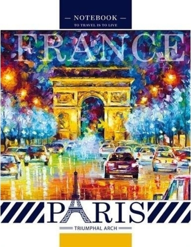 Frisk Dekorativ Notatbok 128X165/64K Rutenett Paris