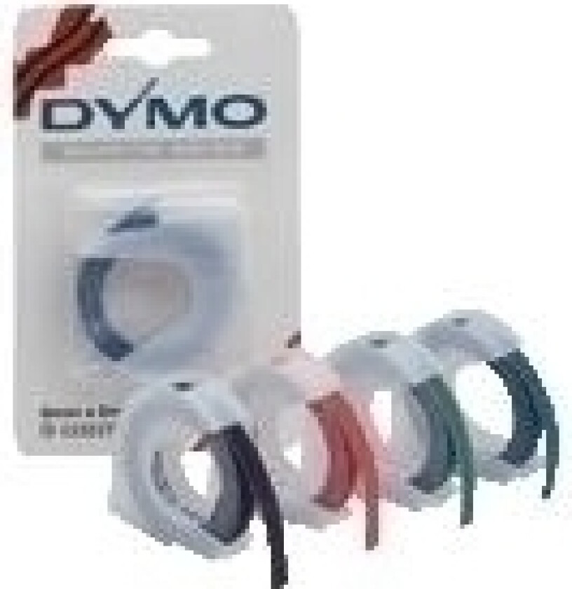 3D Embossing Vinyl Tape Boxed Red 524702, Rød, 3 M, 9 Mm