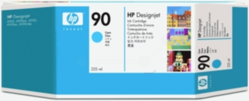 Hp Blekk Cyan No.90 - Dj 4000 225 Ml