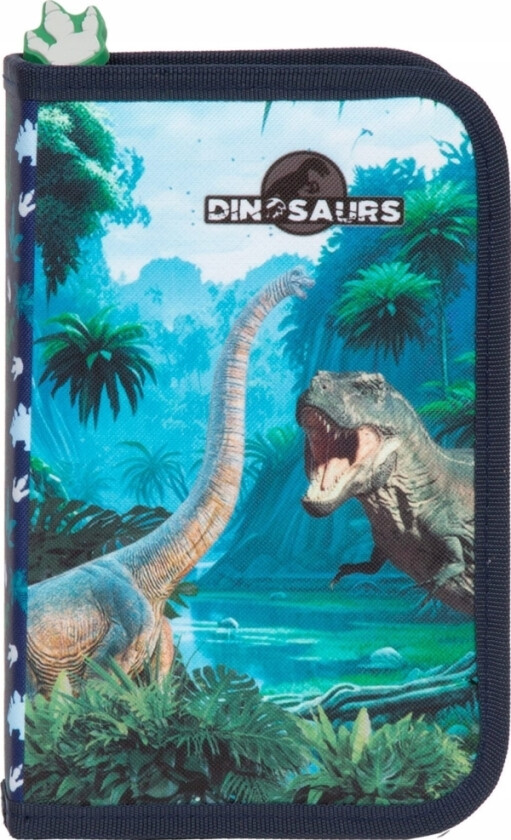 Pencil Case 1 Lock 2 Flaps With Accessories Dinosaur 19 Derform Pwjdn19