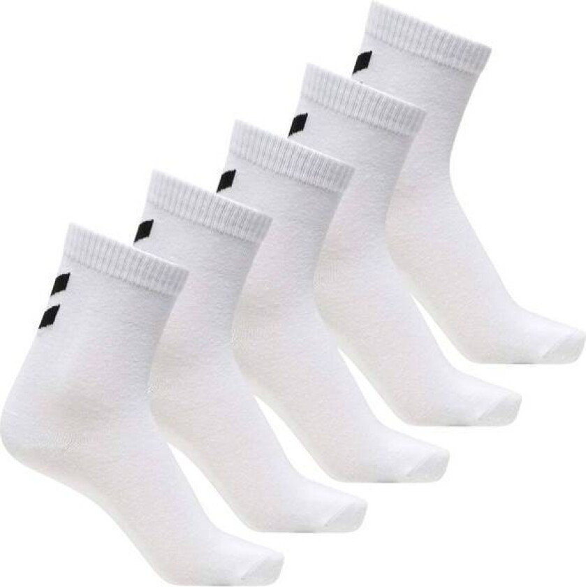 5-Pack Sokker Til Barn, Bright White