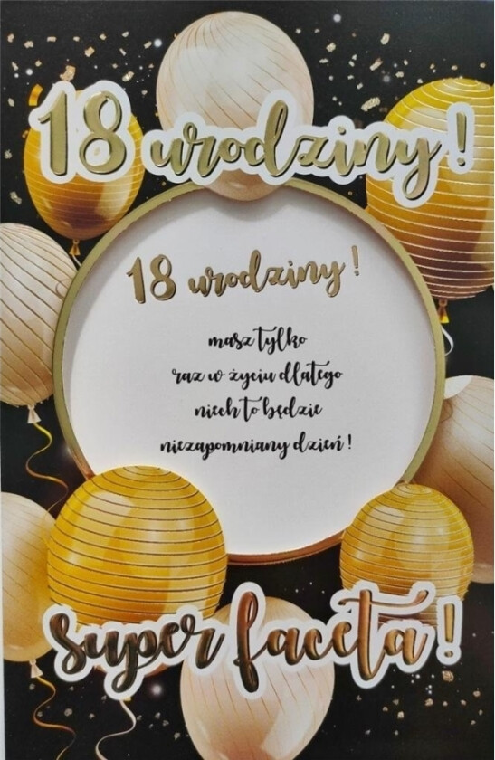 Bursdagskort 18 6K - 021