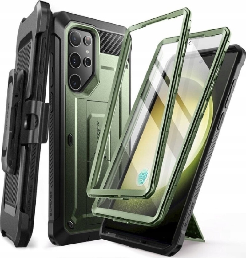 Unicorn Beetle Pro Supcase Deksel Til Samsung Galaxy S24 Ultra - Grønn