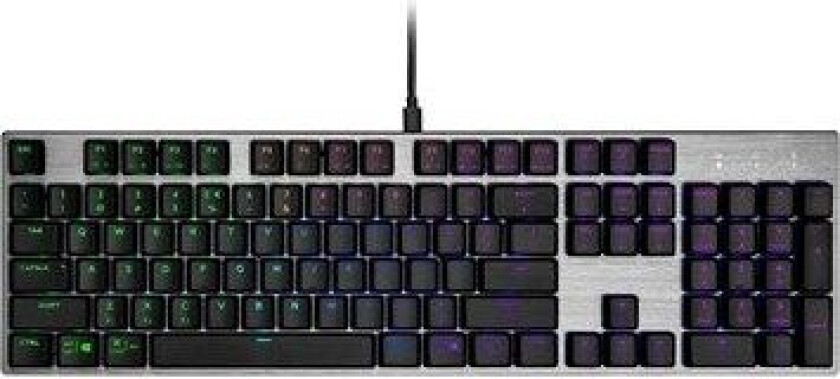 Sk652 Rgb Low Profile Tastatur [Ttc Red] - Svart