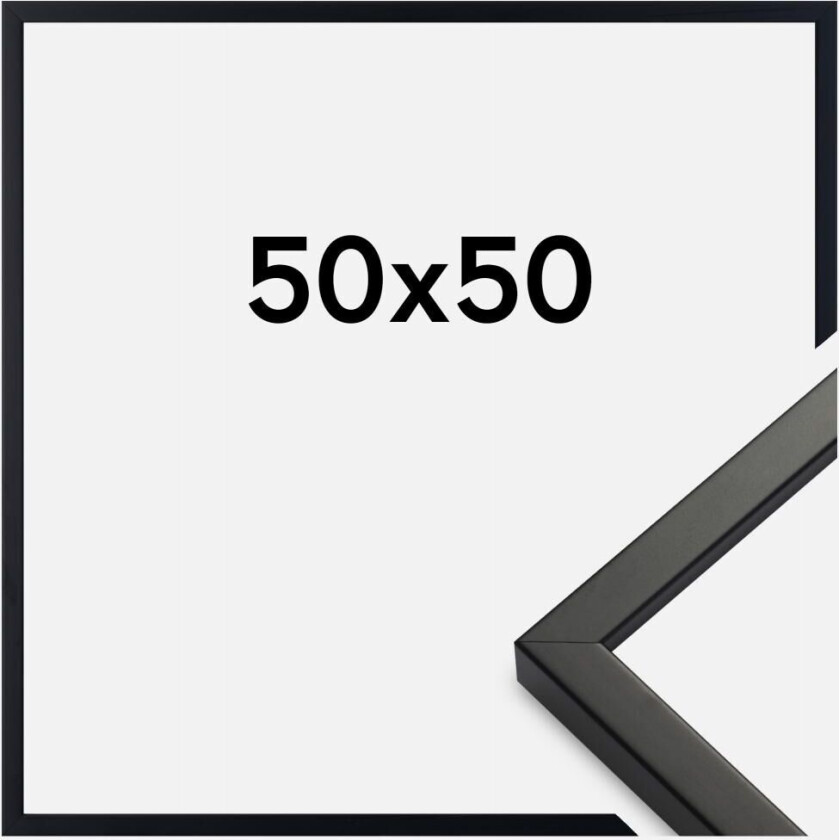 Ramme Exklusiv Svart 50x50 Cm
