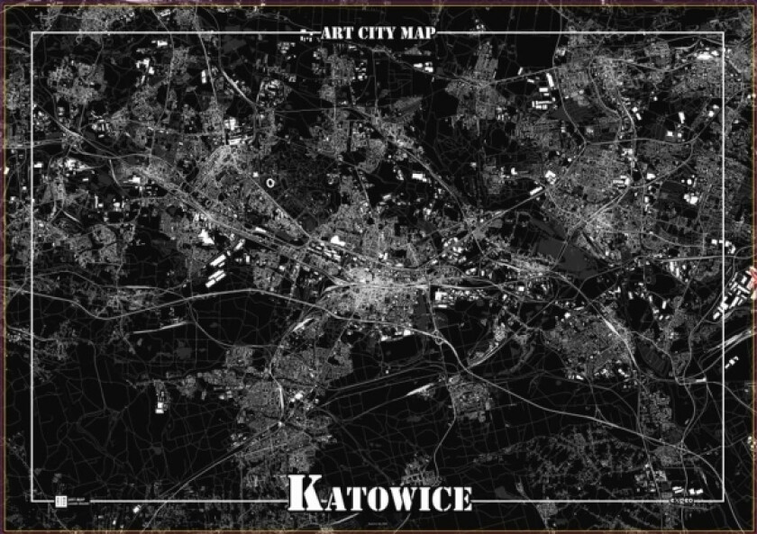 Art-Map Dekorativ Plakat - Katowice