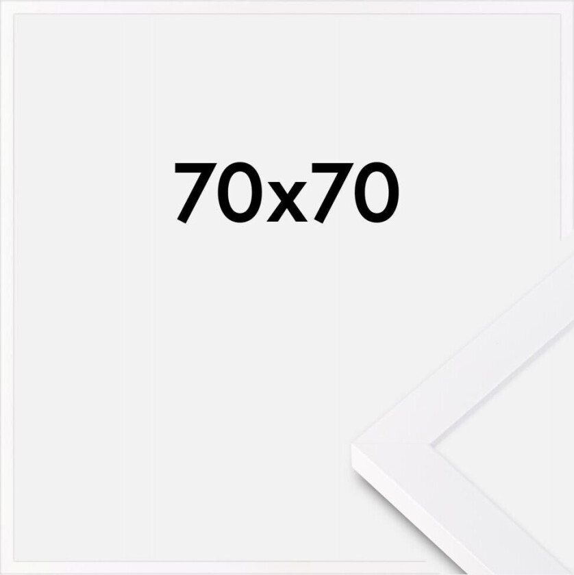 Ramme Selection Akrylglass Hvit 70x70 Cm