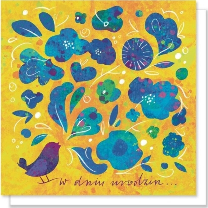 Gratulasjonskort. På Bursdag