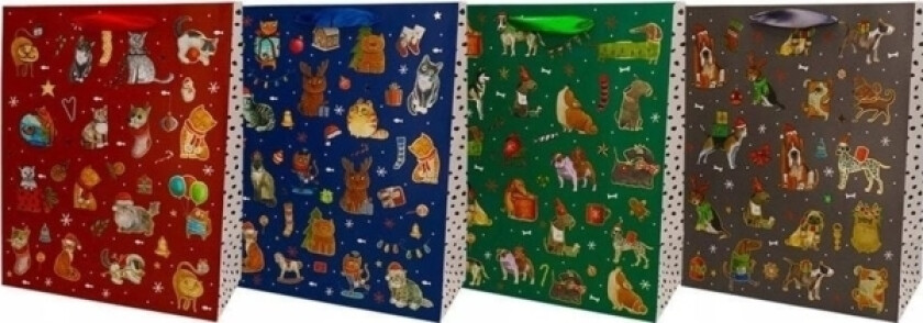 Gavepose 31X42cm Christmas Dogs Mix