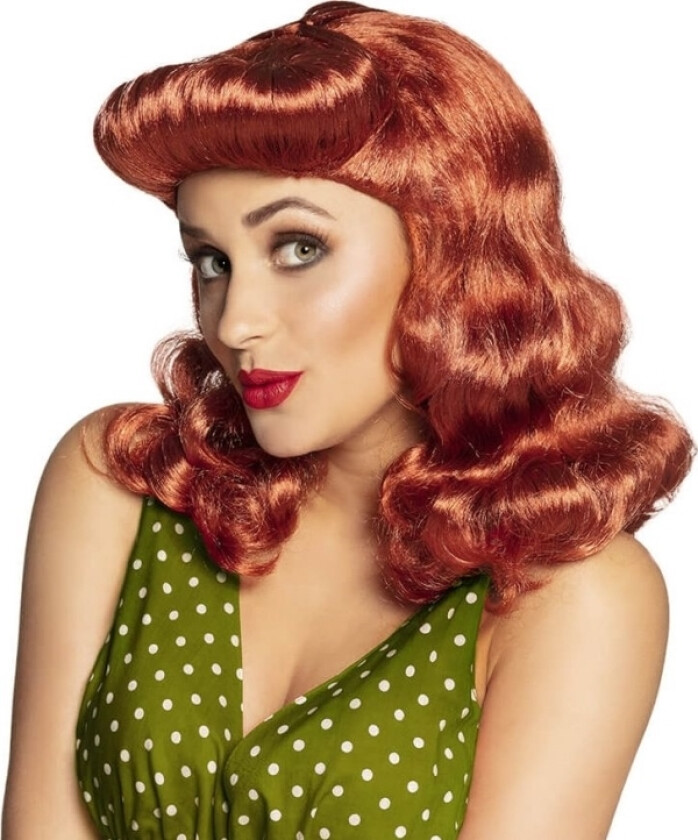 Boland Pin-Up Parykk Rød - 1 Stk Universal