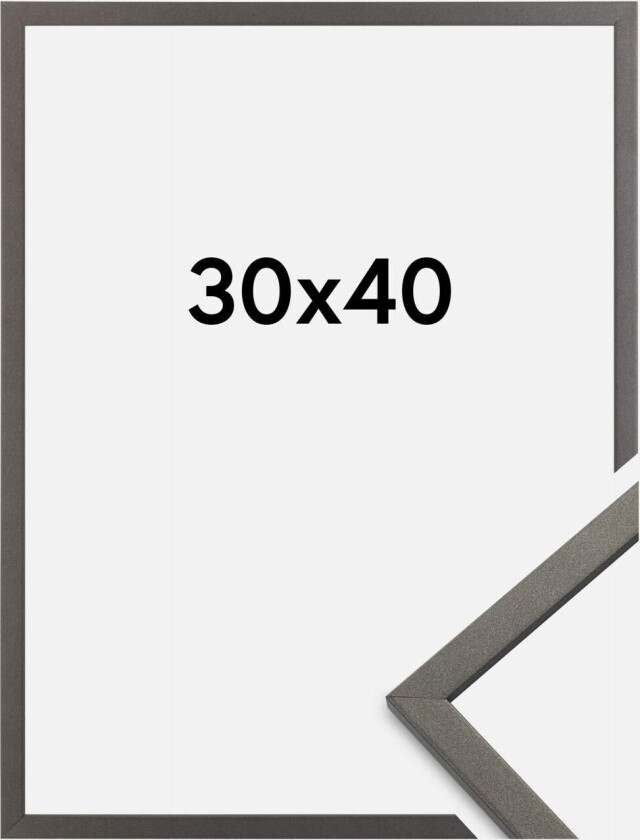 Ramme Edsbyn Akrylglass Grafitt 30x40 Cm