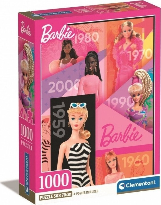 Puslespill 1000 Biter Kompakt Barbie