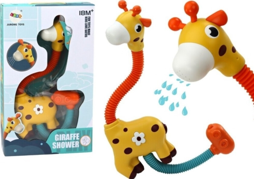 Leantoys Badeleke Dusj Sprinkler Gul Giraffe