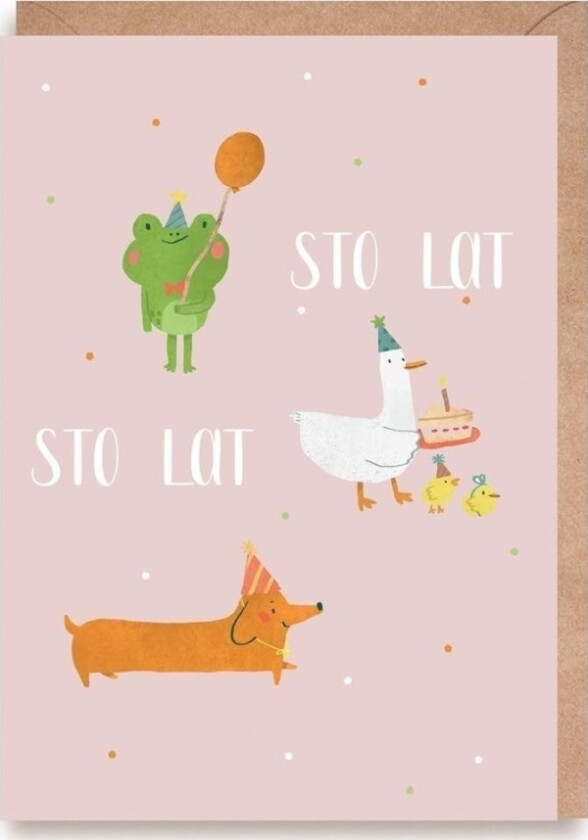 Bursdagskort Dyr K152