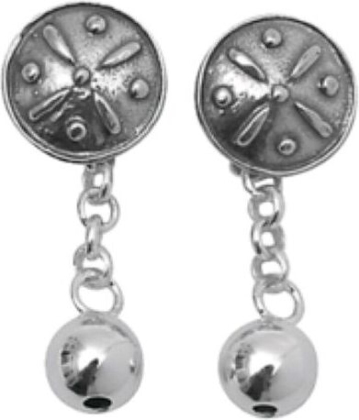 Ørepynt Troms i 830 oksidert sølv