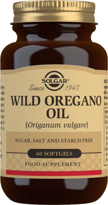 Vill Oregano Olje - 60 Kapslar