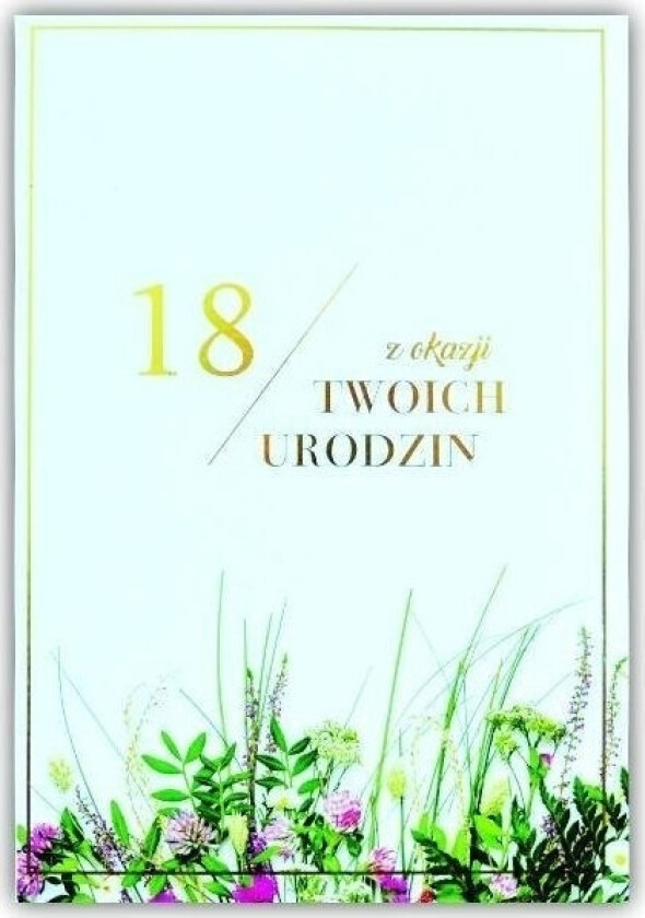 Gratulasjonskort Bursdag 18