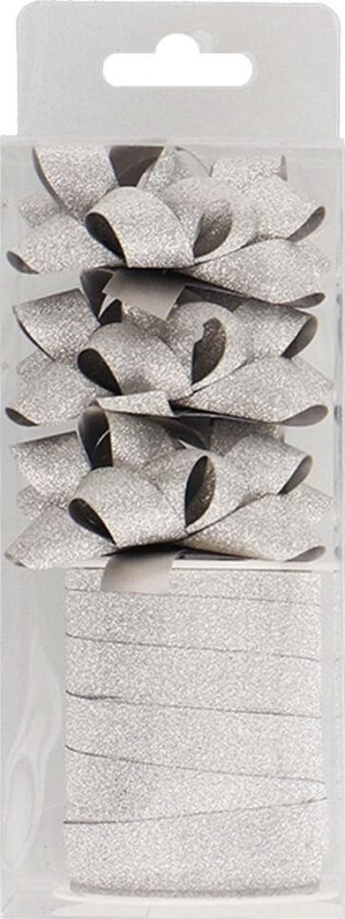 Glitterbånd + 3 Rosetter