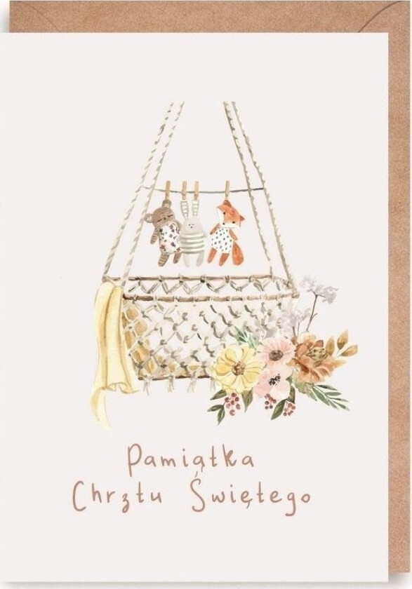 Gratulasjonskort, Øko Konvolutt Dåp K168