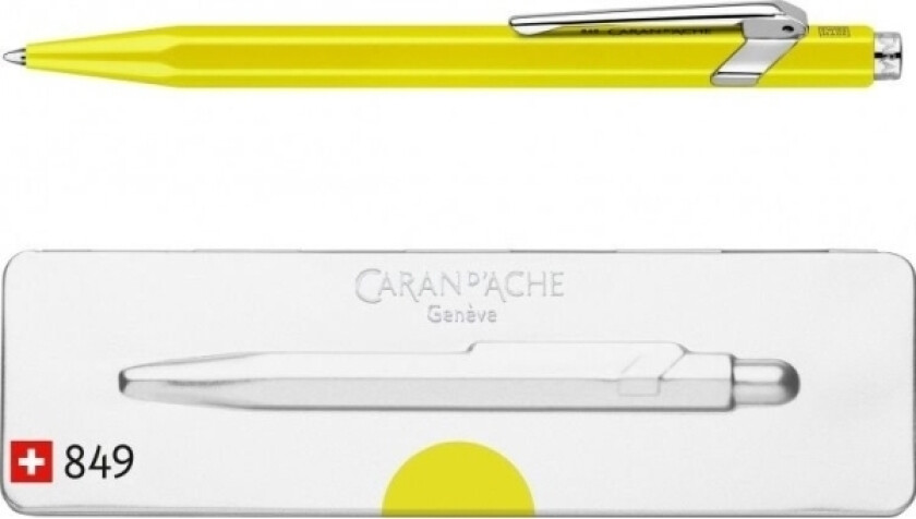 Caran D`Arche Caran D'ache 849 Pop Line Fluo Kulepenn, M, I Eske, Gul