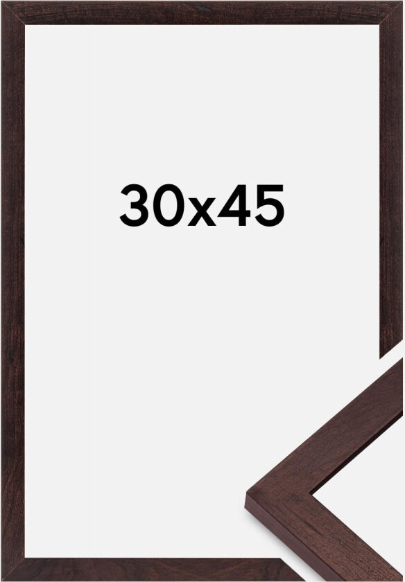 Ramme Bga Classic Akrylglass Valnøtt 30x45 Cm