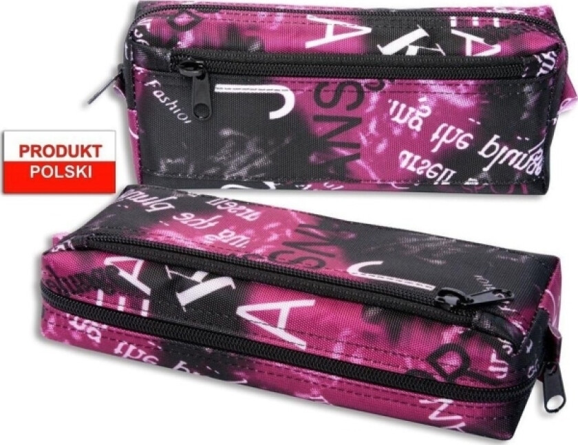 Warta Pennal Skolepenal War-1268 Svart Og Rosa Warta