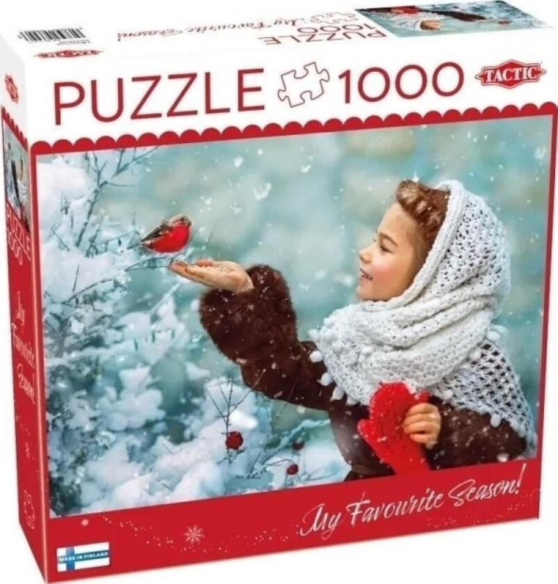 Puzzle 1000 Stk. - Jenta Med Den Røde Hansken