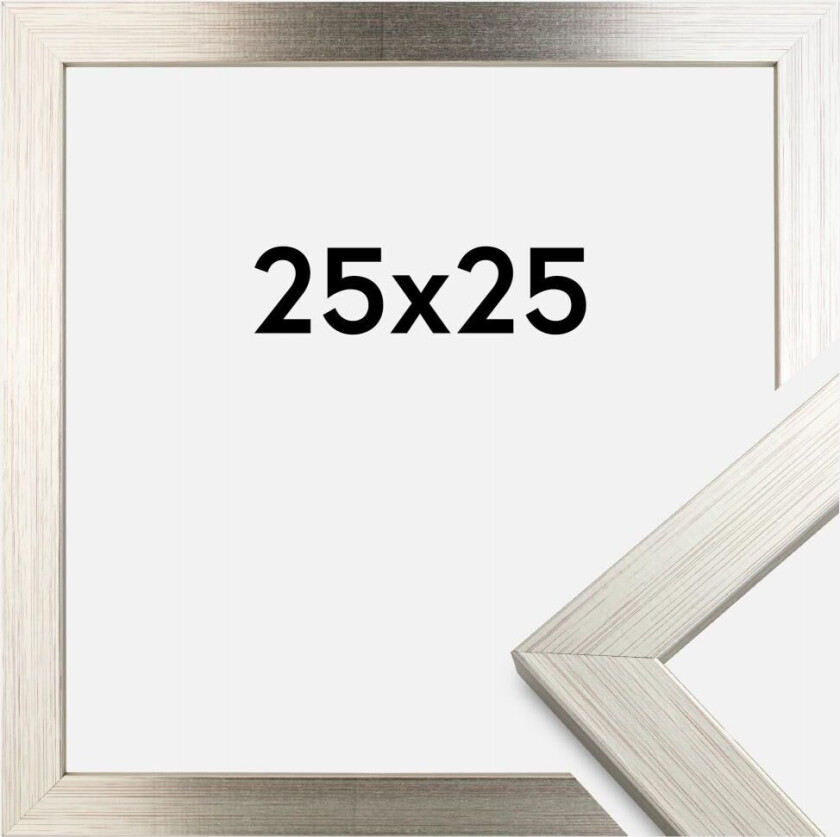 Ramme Silver Wood Akrylglass 25x25 Cm