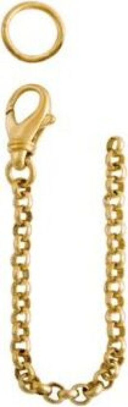 Sikringslenke til veskelås i 830 forgylt sølv