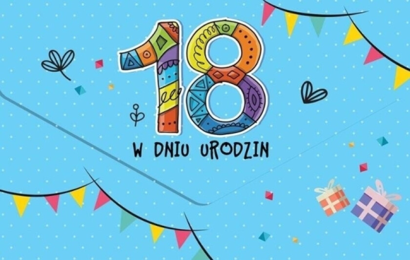 Gratulasjonskort Bursdag 18 Ts+