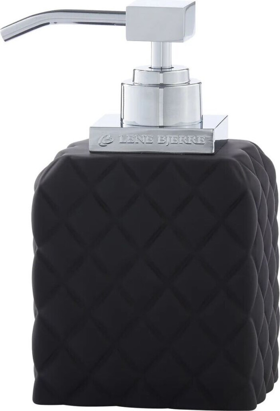 Portia såpedispenser Svart-sølv