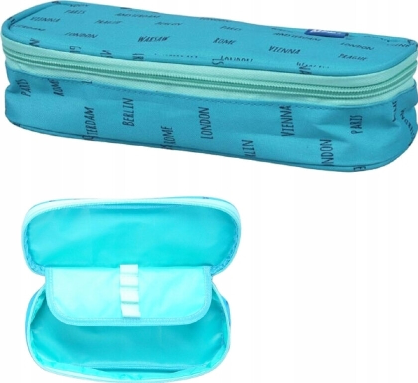 Pencil Case With Flap Blue 24Cm