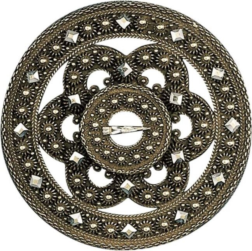 Slangesølje Telemark i 830 antikkforgylt sølv, liten størrelse