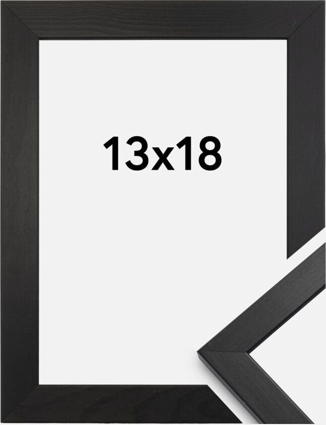 Ramme Stilren Svart 13x18 Cm