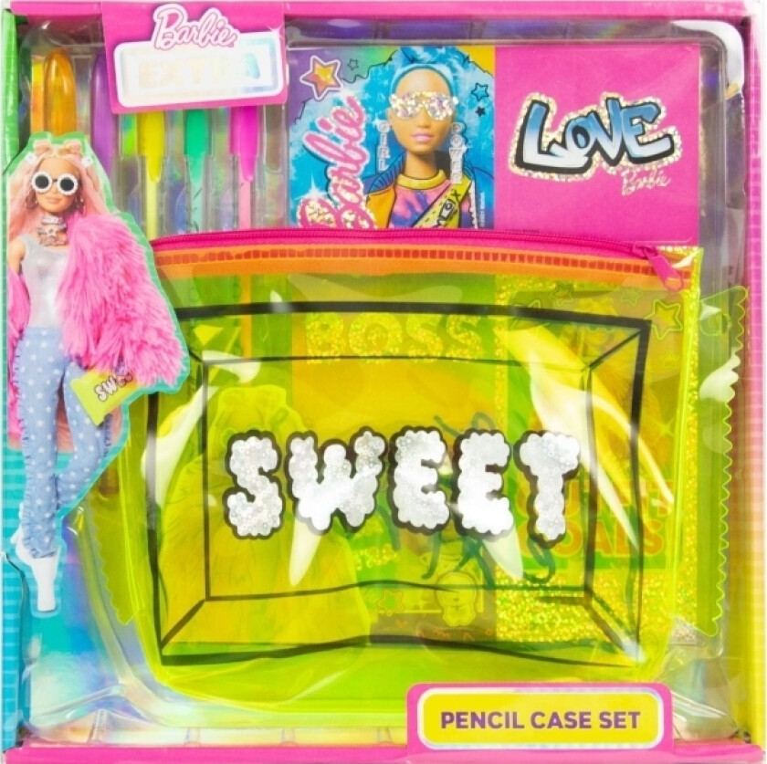 Rms Barbie Ekstra Pennal Med Tilbehør + Klistremerker