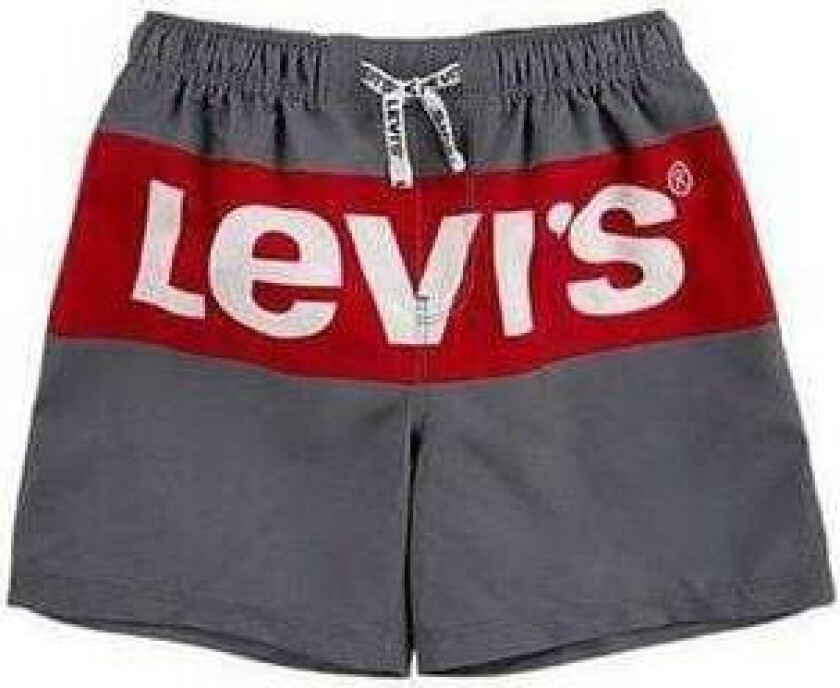 Grå Box Tab Logo Badeshorts