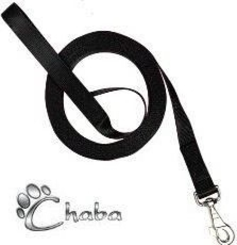 Chaba Leash Training, 15M Tape, Svart