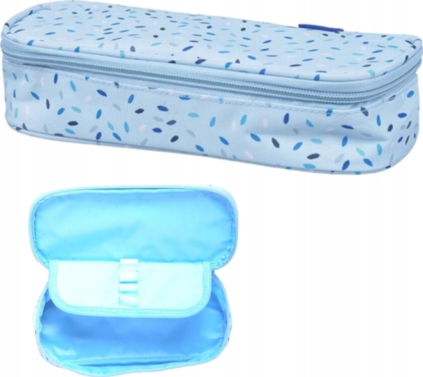 Pencil Case With Flap Blue 24Cm