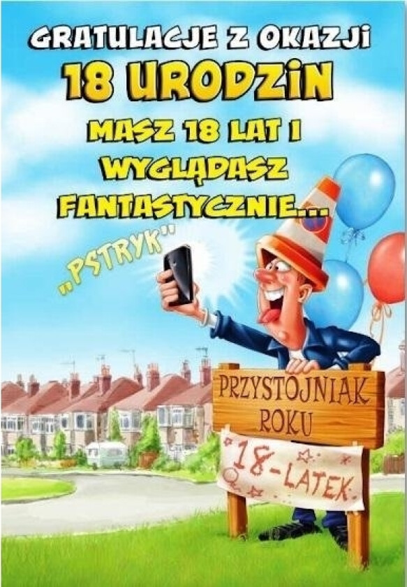 Gratulasjonskort Bursdag 18 Mf14