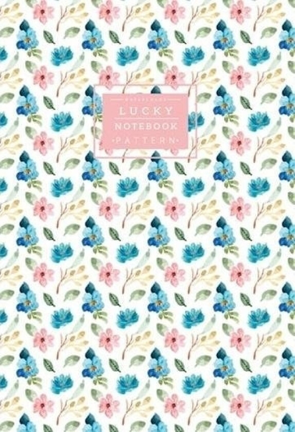Frisk Dekorativ Notatbok 64 Sider Linje Rose Blomster