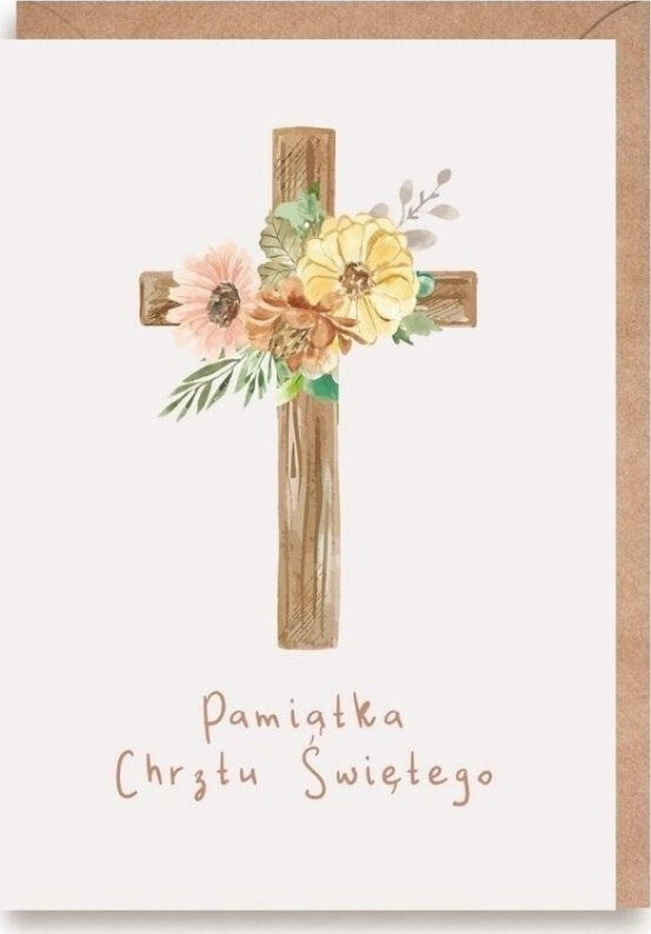 Gratulasjonskort, Øko Konvolutt Dåp K169