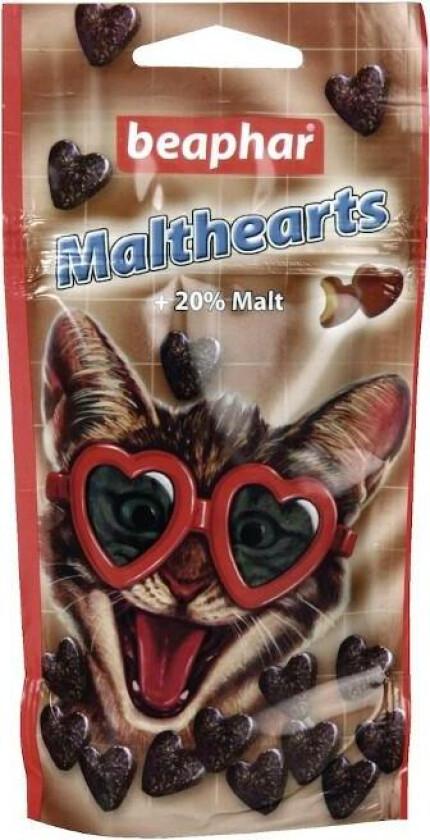 Bilde av Malt Hjerter godbiter til katt 35 g