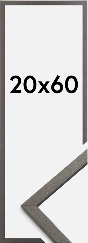 Ramme Edsbyn Akrylglass Grafitt 20x60 Cm