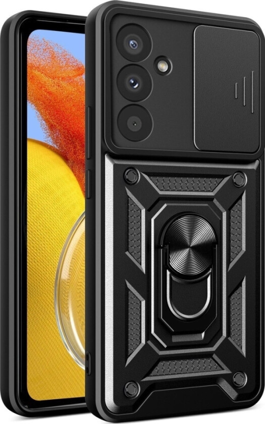 Hybrid Armor Camshield-Deksel Til Samsung M14 Med Kameradeksel - Sort